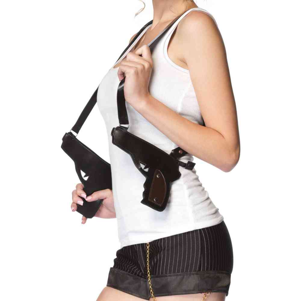 Leg Avenue - Gangster Guns Kostümwaffe - Schwarz